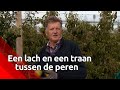 Opa Cees met tranen in de ogen in de perenboomgaard