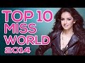 TOP 10 STRONG FINALISTS of MISS WORLD 2014.