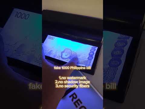 how to know or spot fake philippine 1k peso bill? #short #shorts #shortvideo #sub #fake #subcribe