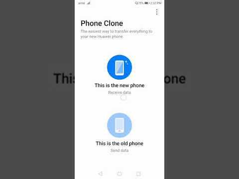 Honor Phone Clone Settings
