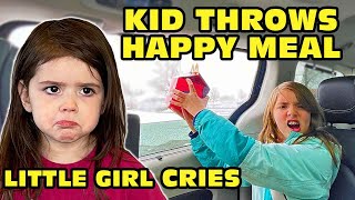 Little Girl Cries After Big Sister Throws Her Happ