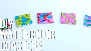 DIY Watercolor Table Coasters with The Blend TV
