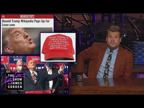 特朗普不應該訪問Loser.com--Corden Catch-Up（科登追憶）。 (Trump Shouldn't Visit Loser.com - Corden Catch-Up)