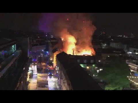 Massive fire rips through London's Camden Market