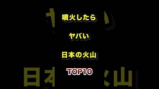 ㊗️50万再生!!噴火したらマジでヤバい日本の火山TOP10 #噴火 #火山 #ランキング
