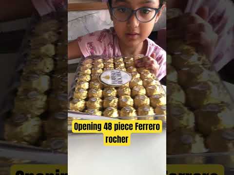 Opening 48 pieces of ferrero rocher chocolate 🍫 😋