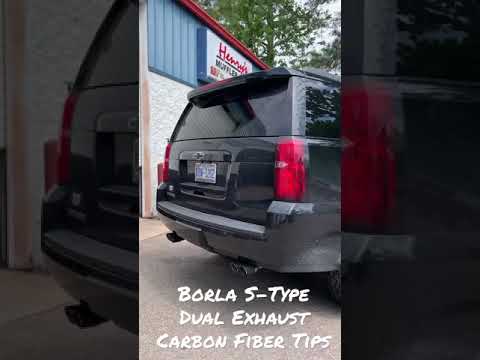 Borla S-Type Dual Exhaust / Carbon Fiber Tips / Chevy Tahoe