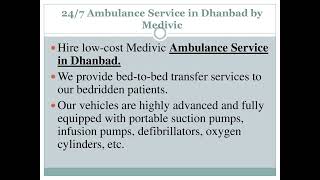 Rapid and secure Ambulance Service in Ranchi by Medivic