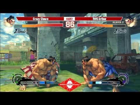 ARK V - Super Street Fighter 4 AE 2012 - Top 8 Losers - Crazy Clown vs. TWG Arthur