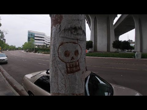 Mission Valley Weird Street Art Mural Jimi Hendrix Neckface Street Creep # 11