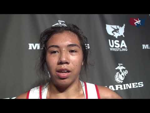 Kelani Corbett (HI), 2017 Cadet Freestyle Nationals champion at 152 lbs.