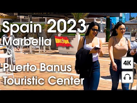 Marbella 🇪🇸 Luxury Puerto Banus, Touristic Center [ 4K ] Walking Tour