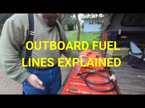 How to build a fuel line, for a small outboard. #boringfisherman