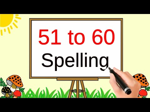 51 to 60 spelling in english | fifty one to Sixty number names | Number name 51 to 60  | toppo kids