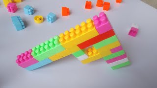 Amazing Block Gun | satisfying Building Blocks | DIY video arts and crafts