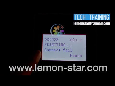 LEMONSTAR fix online - XP 600 UV roll printer connect fail fast repair