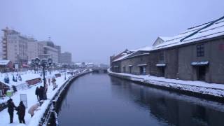preview picture of video '【Travel Hokkaido】Christmas season in Otaru trip 2013, クリスマスの時期の小樽運河2013　： perak bali プラタルッソ札幌'