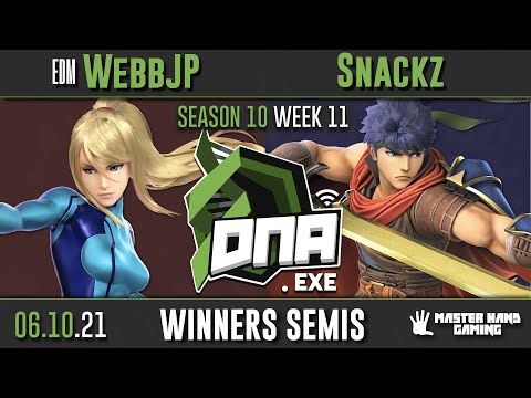 DNA.EXE S10:W11 - EDM | WebbJP (Zero Suit Samus) Vs. Snackz (Ike) - W Semifinals
