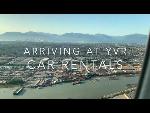 バンクーバー空港 (YVR) レンタカーの行き方 - ナショナル、アラモ、エンタープライズ、ハーツ、エイビス、バジェット。