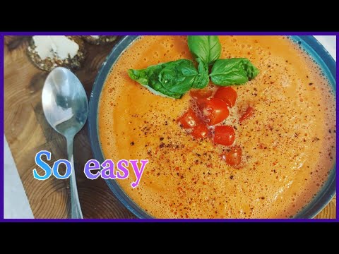 Easy Raw Tomato Soup