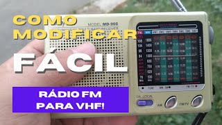 How to Modify a Radio from FM to Airband - Easy!!!