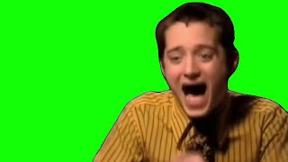Elijah Wood laughing green screen