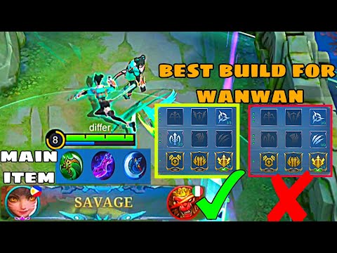 Wanwan montage Savage Best Build Wanwan| top global wanwan gameplay | mlbb s24