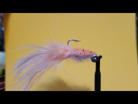 How to tie a Press on nail crawdad shrimp fly pattern. #flytying #saltwaterfly
