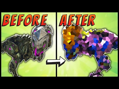 Ark Breeding Tek Dinos for Ark Color Mutations | Fully Color Stacking the Ark Tek Rex Two Times!