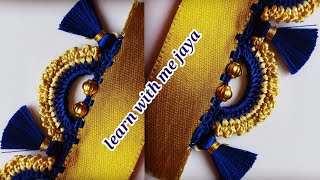 Download lagu ಸೀರೆ ಕುಚ್ಚು# 197.#new #grand #withbead  #bridal #Sareekuchu  .learn #withme jaya mp3