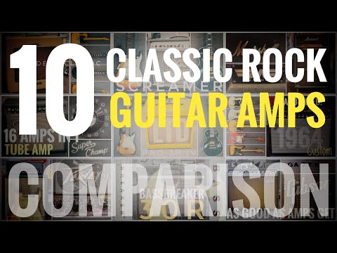 10 Classic Rock Guitar Amps Comparison - Fender, Marshall, Gibson, Peavey etc