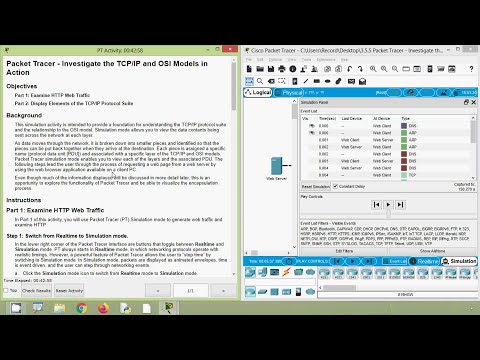 3.5.5 Packet Tracer - Investigate the TCP/IP and OSI Models in Action