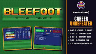 Longplay: Título nas duas divisões — Bleefoot Football Manager (SNES)