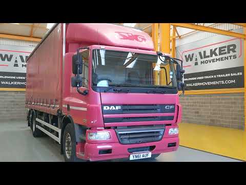 New In Stocklist For Sale: DAF CF75 310, EURO 5 6X2 CURTAINSIDER – 2011 – YN61 AUF