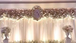 Backdrop ฉากงานแต่ง ฉากหลังพิธีหมั้น พิธีรับไหว้ ฉากเวทีงานแต่งงาน