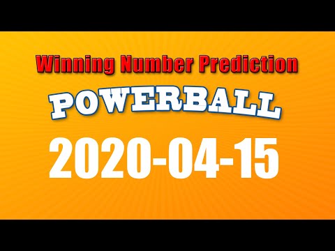 Winning numbers prediction for 2020-04-15|U.S. Powerball