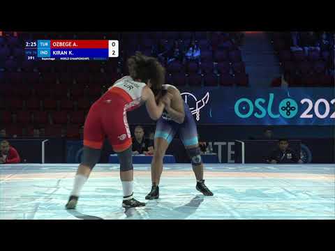 Repechage WW - 76 kg: A. OZBEGE (TUR) v. K. KIRAN (IND)