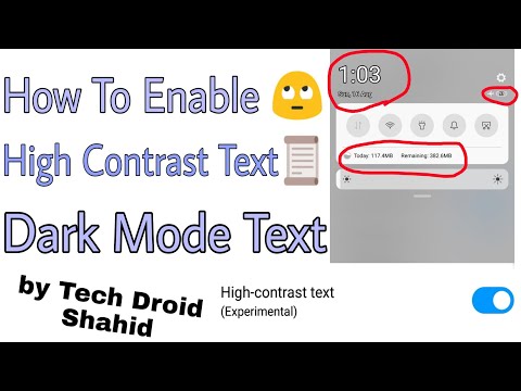 How To Enable HIGH-CONTRAST TEXT | All Xiaomi Phone | By Tech Droid Shahid