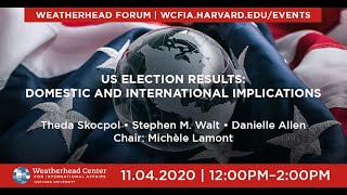 Weatherhead Forum | US Election Results: Domestic and International Implications
