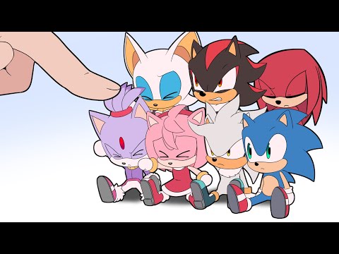 Chibi Sonic and friends VS Finger