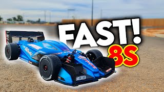 INSANE! 8S! Arrma limitless - Castle 1650kv