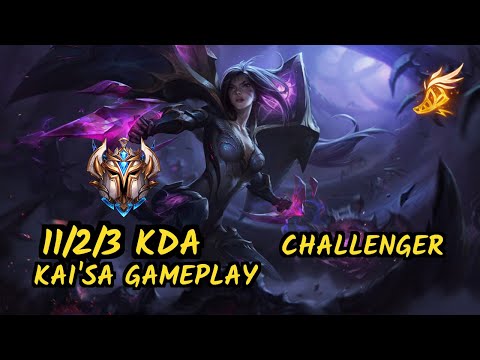 Aries (KAI'SA) - 11/2/3 KDA BOTTOM ADC CHALLENGER GAMEPLAY - KR