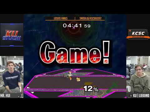 KSCS @ KU SSBM - Mr. Hui (Fox) Vs. KU | Liekand (Marth) Losers Finals
