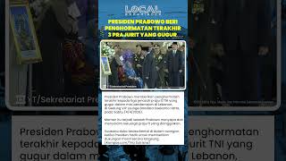 Tangis Pecah! Prabowo Berikan Penghormatan Terakhir untuk 3 Prajurit TNI yang Gugur di Lebanon