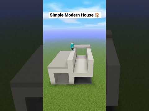 Minecraft Modern House Tutorial 🏠#minecraft #lokicraft #shorts #miniblockcraft #tutorial #shortfeed