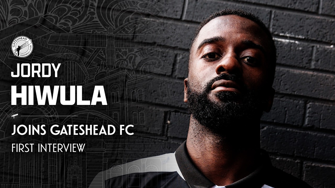 “Hard working forward” 😤 | Jordy Hiwula joins Gateshead | FIRST INTERVIEW