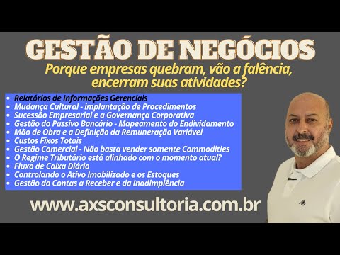 Gestão de Negócios - parte 1 Consultoria Empresarial Passivo Bancário Ativo Imobilizado Ativo Fixo