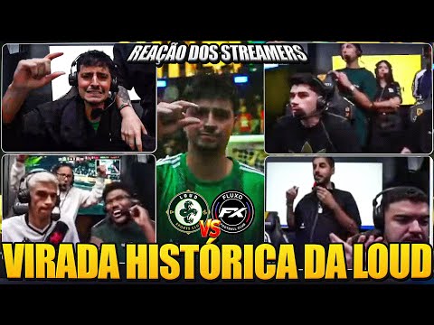 STREAMERS REACTION TO LOUD VS FLUXO: THE MOST INSANE GAME IN THE KINGS LEAGUE!