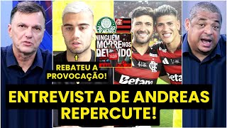 ‘Cara, isso que o Andreas falou sobre o Flamengo…’; meia rebate provocação em entrevista após vice