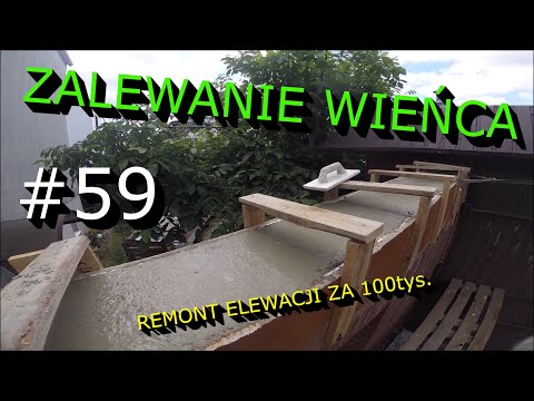 Zalewam wieniec wiadrem w pojedynkę. #RemontElewacjiZa100tys